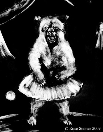 Dancing Bear
Mono Print, 22"x28"