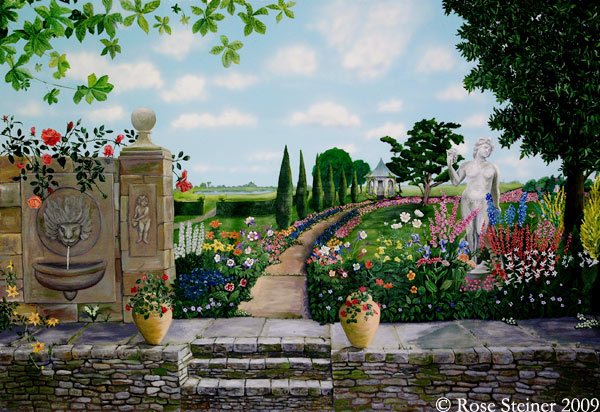 English Garden Mural